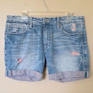Anoname Womens Becca Boyfriend Denim Shorts - Size 31